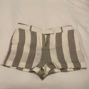 Loro Piana striped 100% linen shorts, size IT 44/ US 8